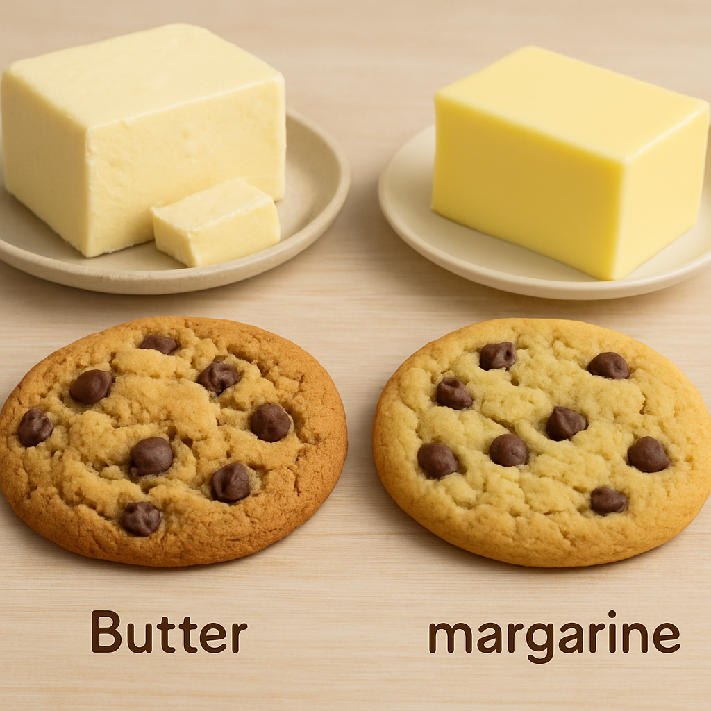 Boter vs margarine bij koekjes