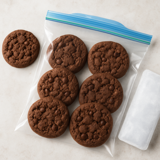 Chocoladekoekjes invriezen