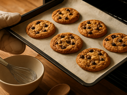 Chocoladekoekjes krokant maken