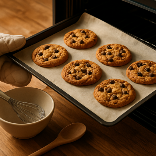 Chocoladekoekjes krokant maken
