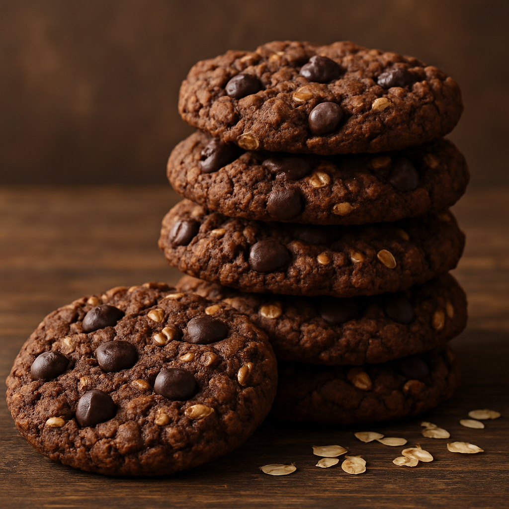Chocoladekoekjes met havermout