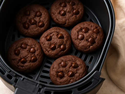 Chocoladekoekjes uit de airfryer