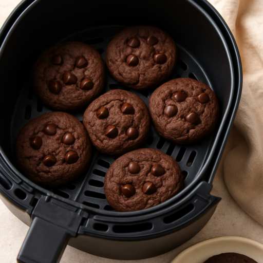 Chocoladekoekjes uit de airfryer