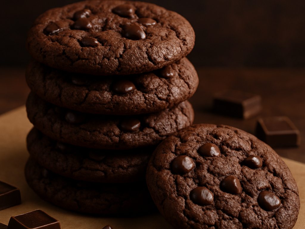 Dubbele chocoladekoekjes