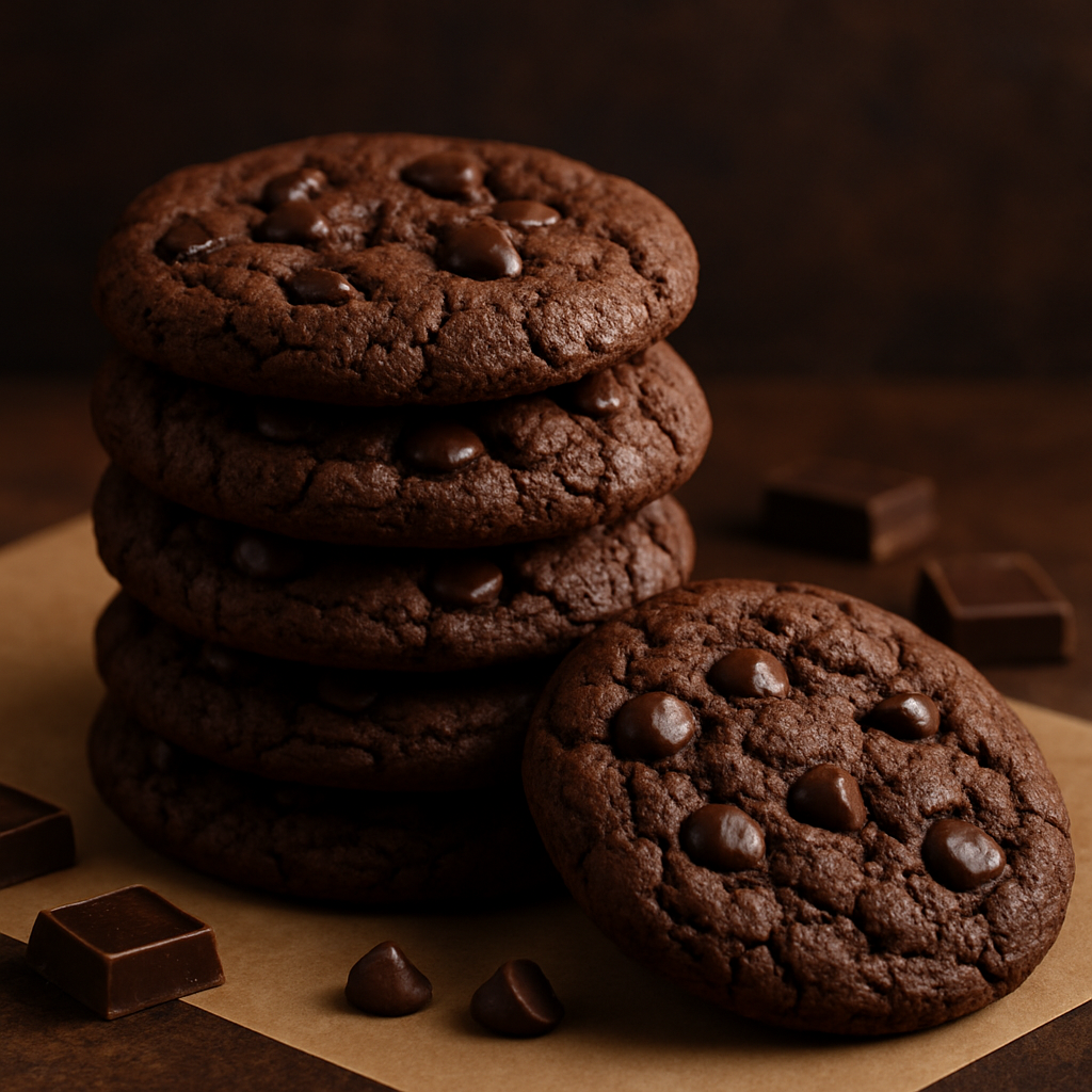 Dubbele chocoladekoekjes
