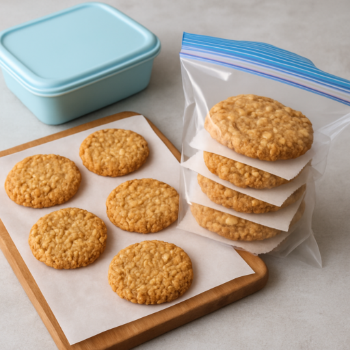 Havermoutkoekjes invriezen