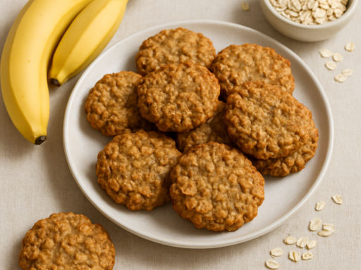 Havermoutkoekjes met banaan