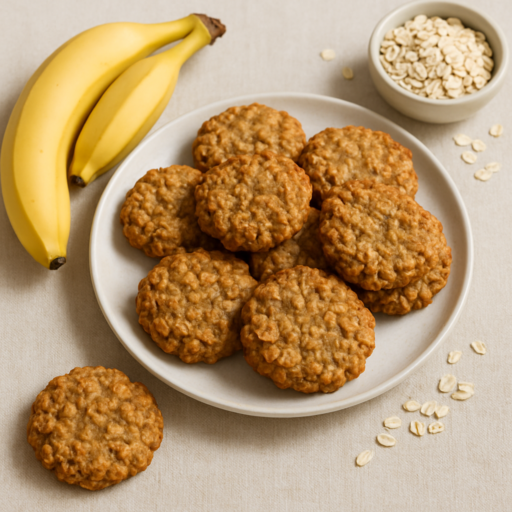 Havermoutkoekjes met banaan