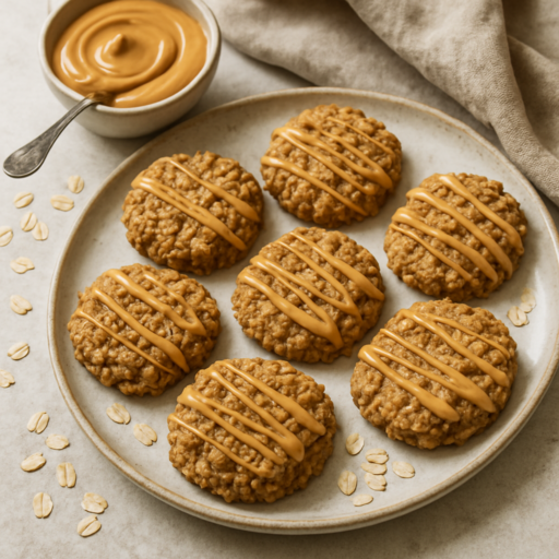 Havermoutkoekjes met pindakaas