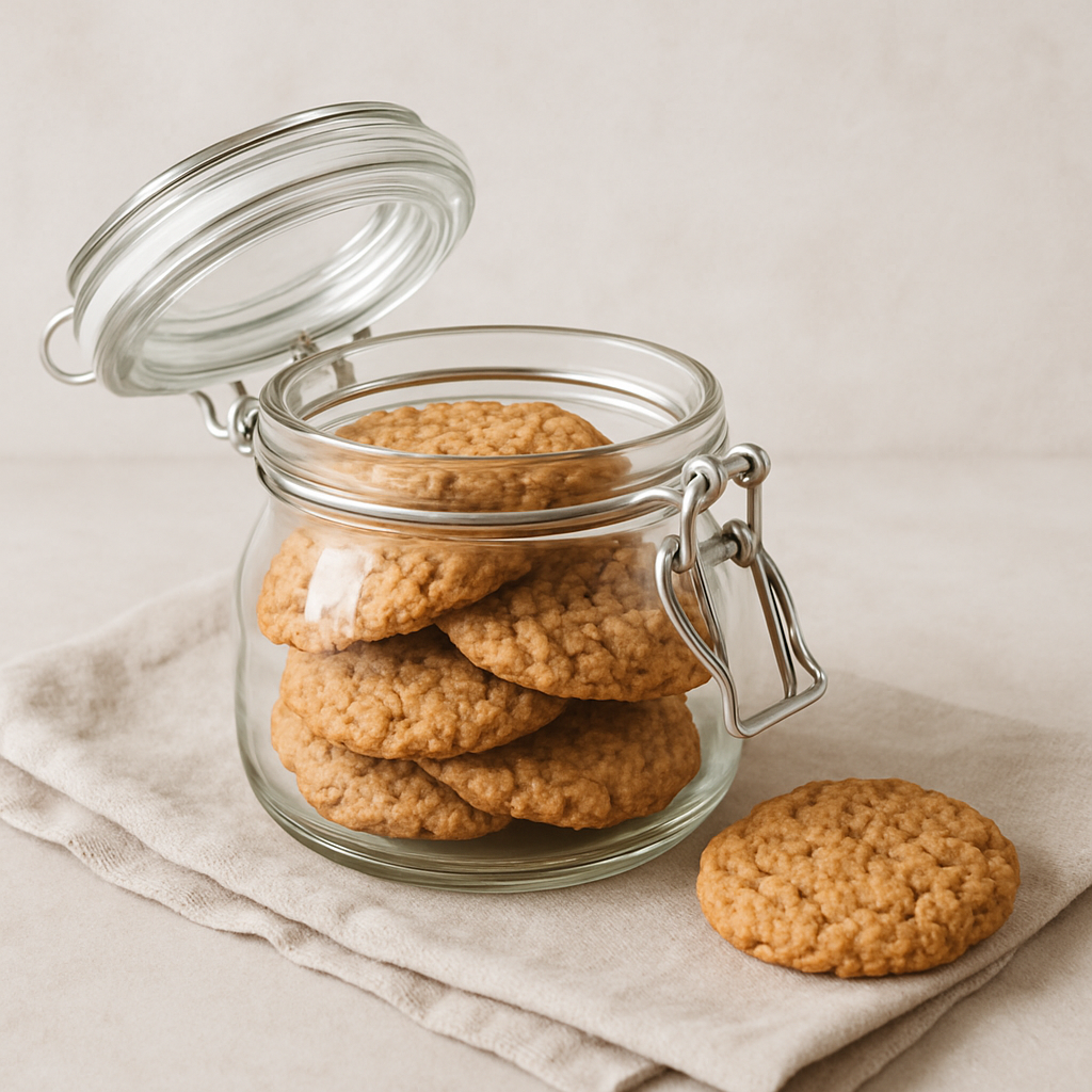 Havermoutkoekjes vers houden