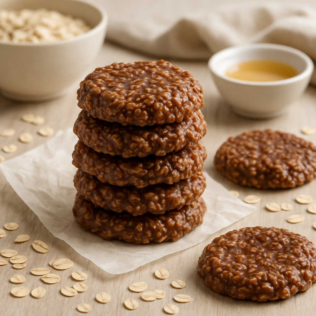 Havermoutkoekjes zonder oven