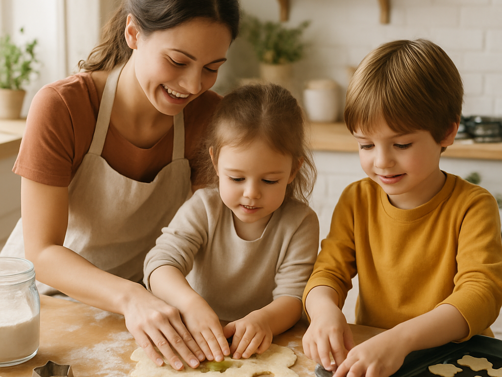 Koekjes bakken met kinderen