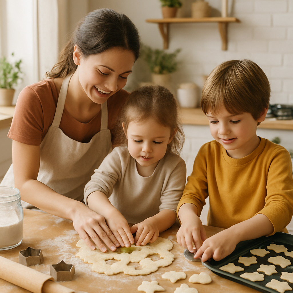 Koekjes bakken met kinderen