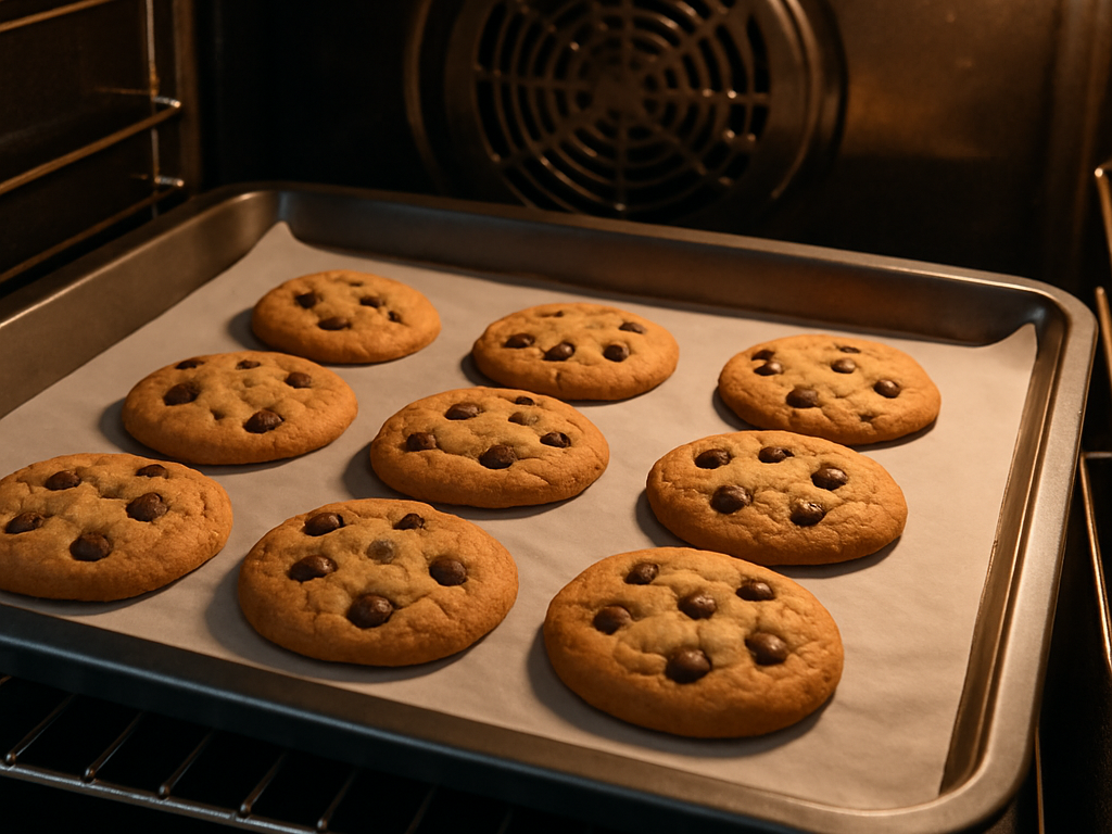 Koekjes gelijkmatig bakken