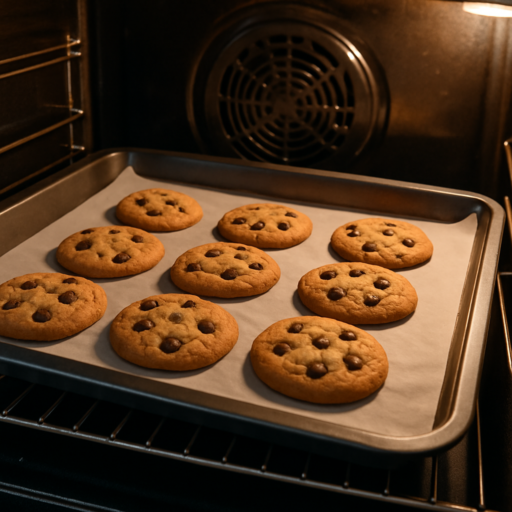 Koekjes gelijkmatig bakken