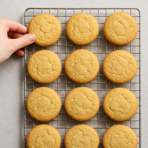 Koekjes laten afkoelen zonder breken