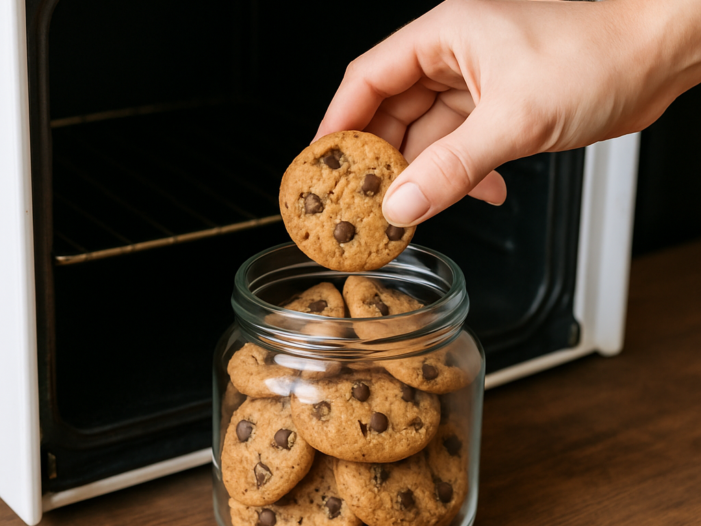 Koekjes opnieuw knapperig maken