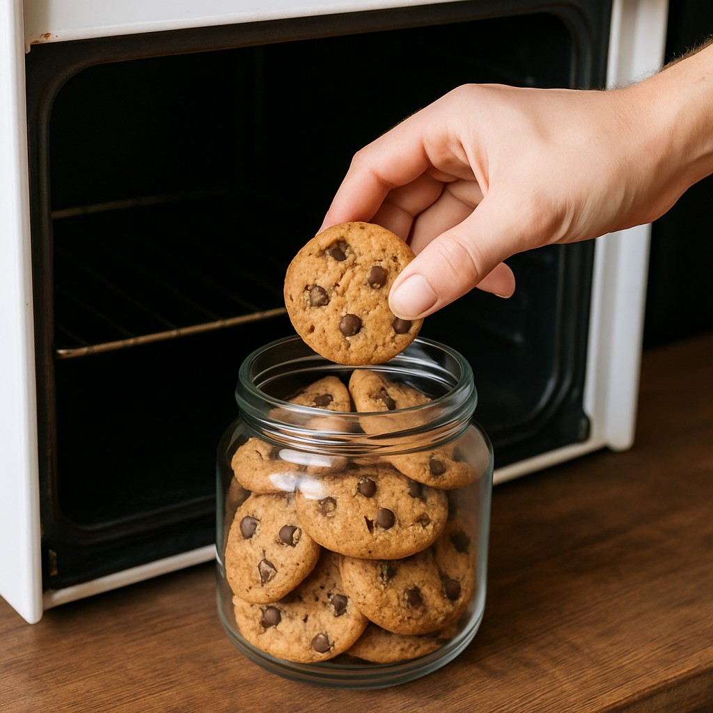 Koekjes opnieuw knapperig maken