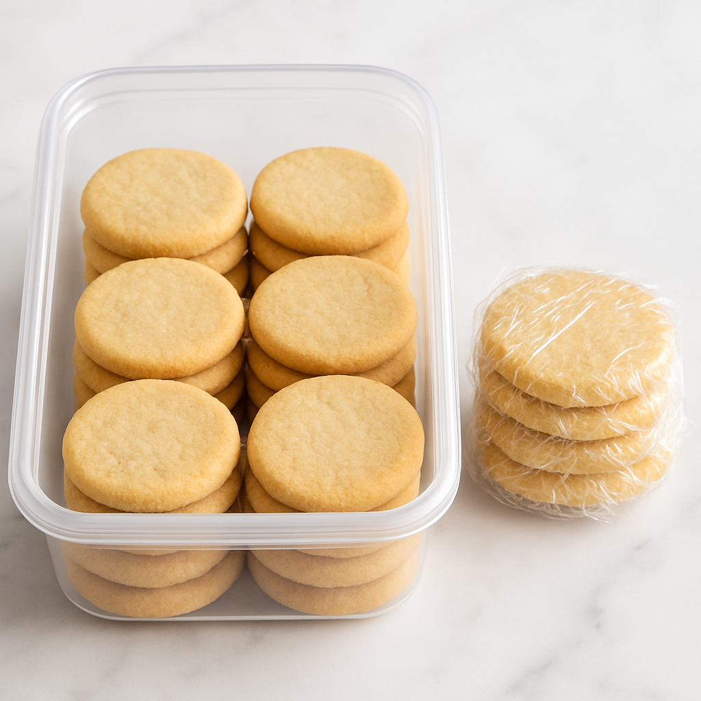 Zandkoekjes invriezen