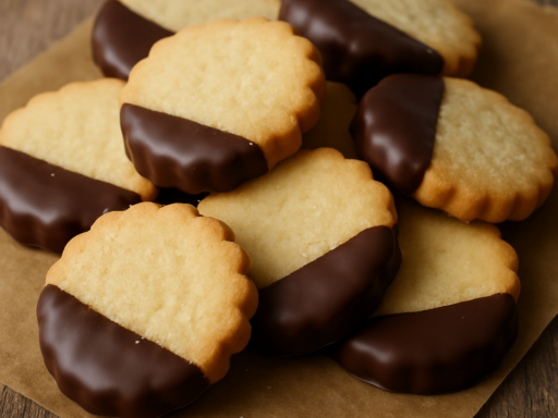 Zandkoekjes met chocolade