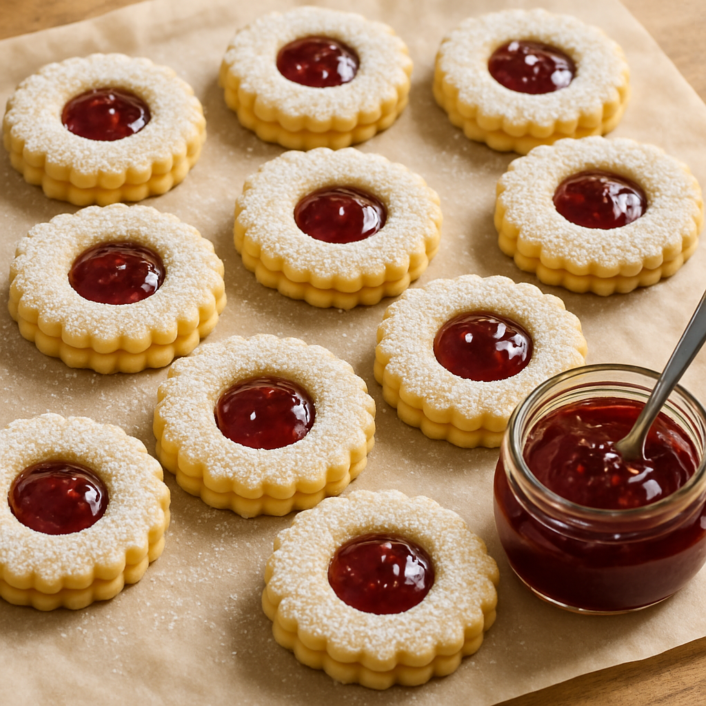 Zandkoekjes met jam
